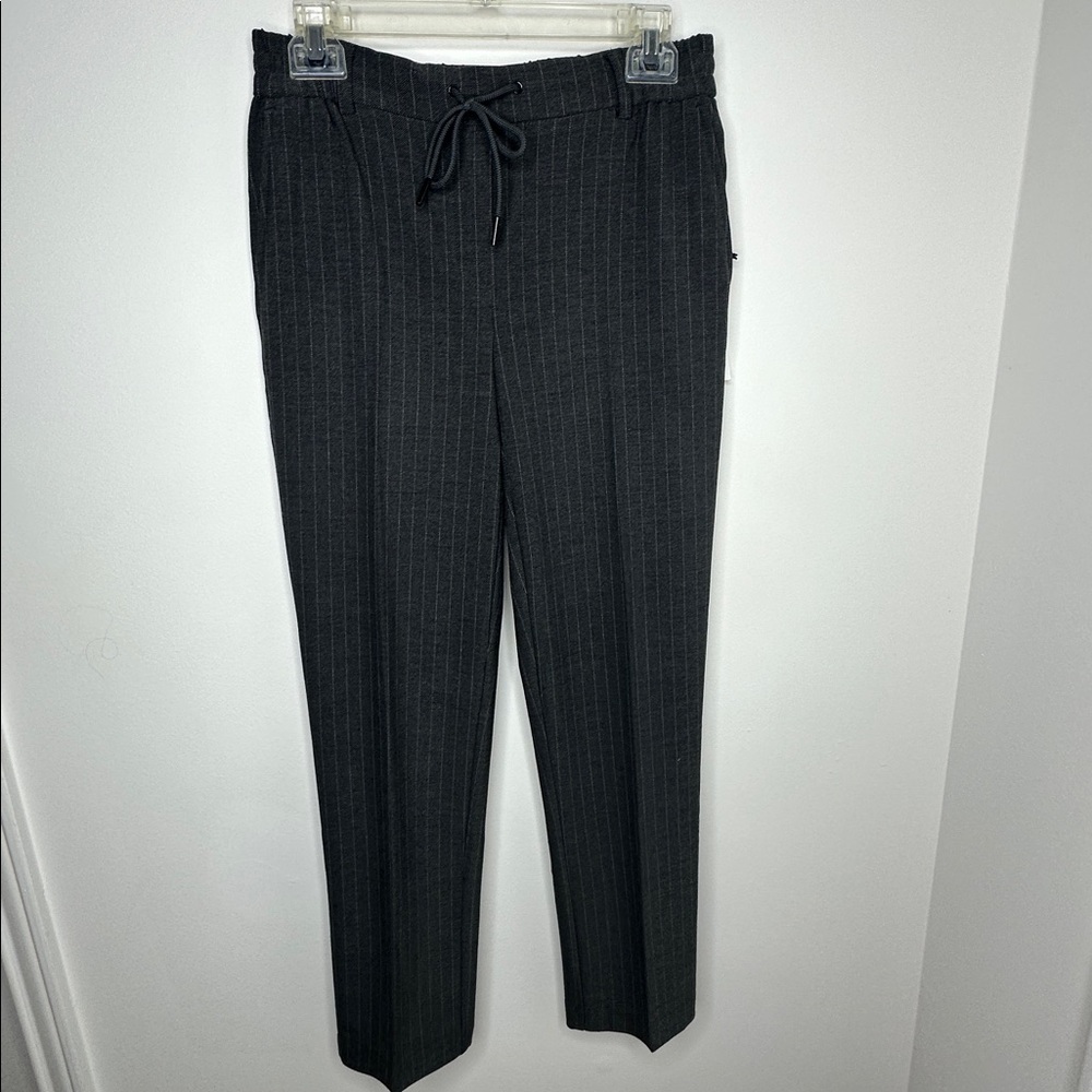 NEW Maison d' Amelie Women's Dark Gray Pinstripe Trousers.